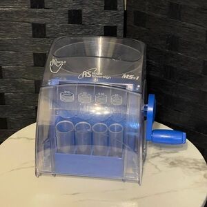 Royal Sovereign MS-1 Clear Blue Manual Hand Crank Coin Sorter Counter